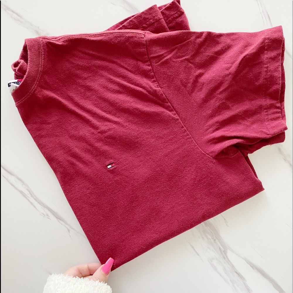 Tommy Hilfiger Red Basic Tee
